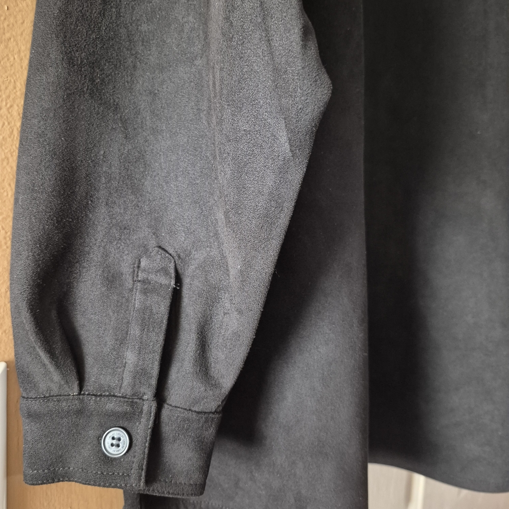 🆕Black Women's suede Cloth shirt/jacket - Picture 6 of 11